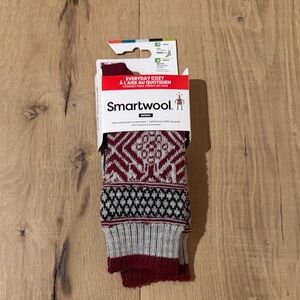 Smartwool Maroon and Black Knit Socks